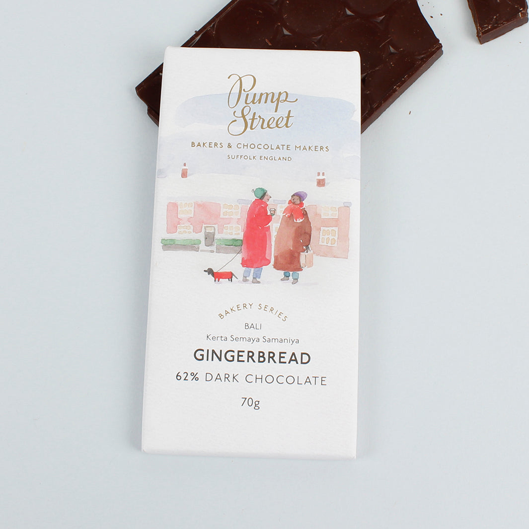 Gingerbread 62% Dark Chocolate Bar