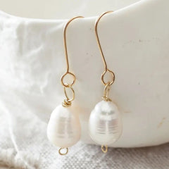 Large Pearl Drop Earrings