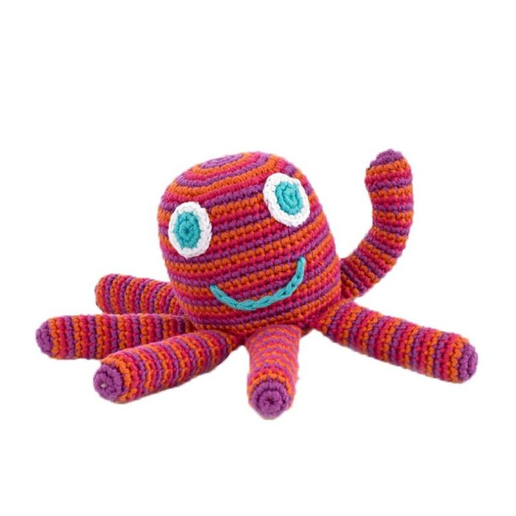 Crochet Octopus Rattle