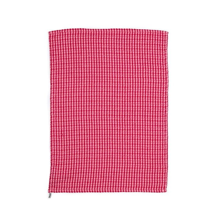 Recycled Cotton Mix Tea Towels - Pink/Red (Set of 2)