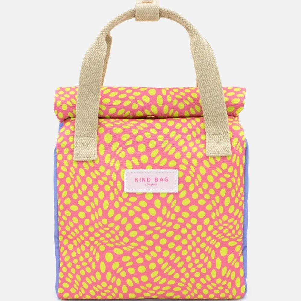 Lunch Bag - Twisted Polka Pink & Yellow