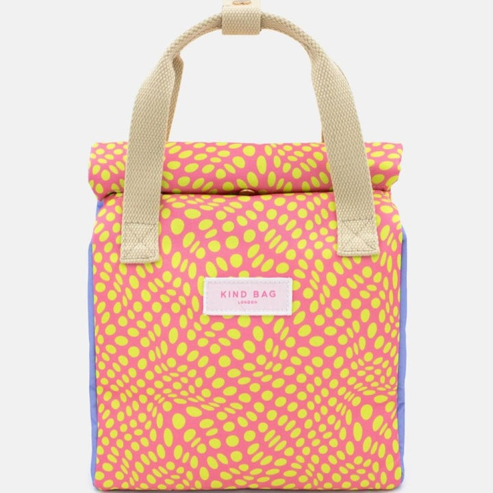 Lunch Bag - Twisted Polka Pink & Yellow