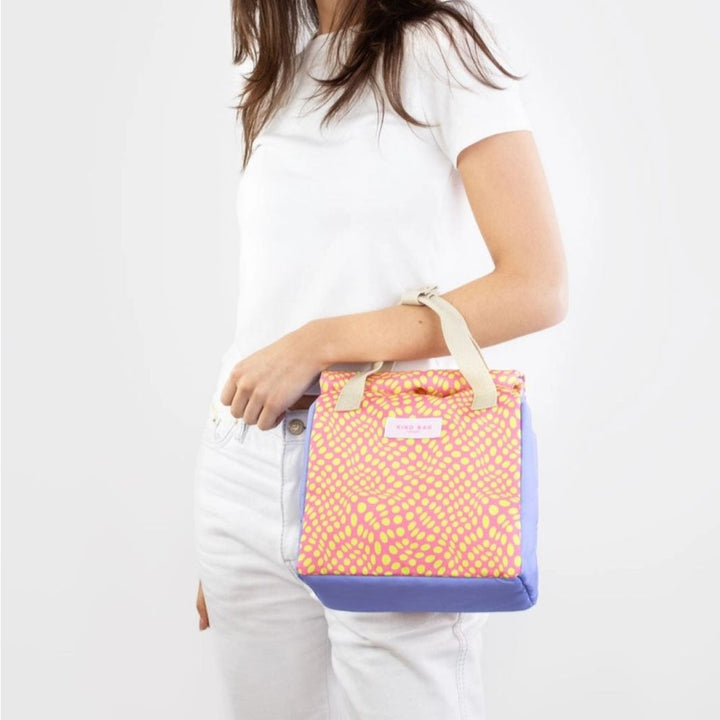 Lunch Bag - Twisted Polka Pink & Yellow