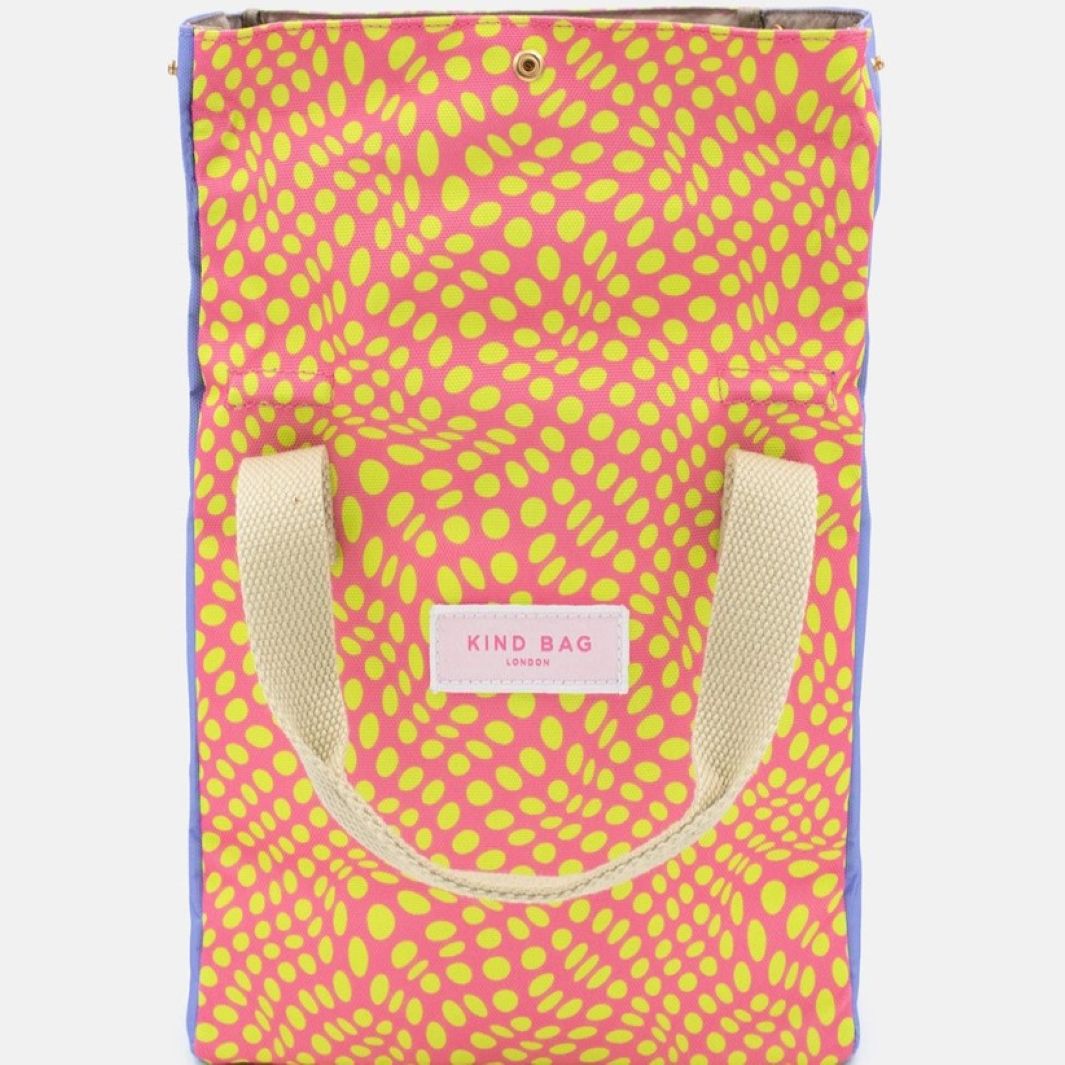 Lunch Bag - Twisted Polka Pink & Yellow