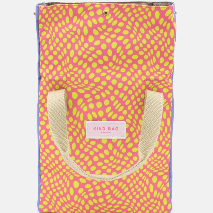 Lunch Bag - Twisted Polka Pink & Yellow