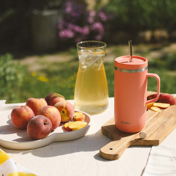 *NQP* 600ml Insulated Stainless Steel Cold Cup With Handle
