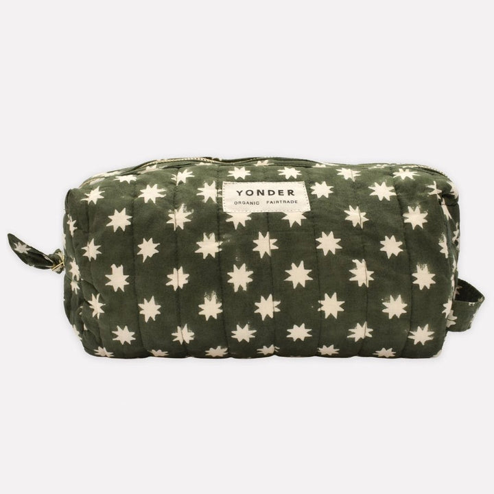 Quilted Wash Bag - Cosmic Fern