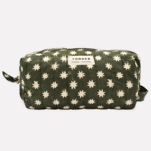 Quilted Wash Bag - Cosmic Fern