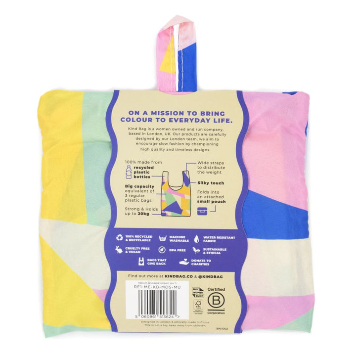 Multi Mosaic Reusable Bag