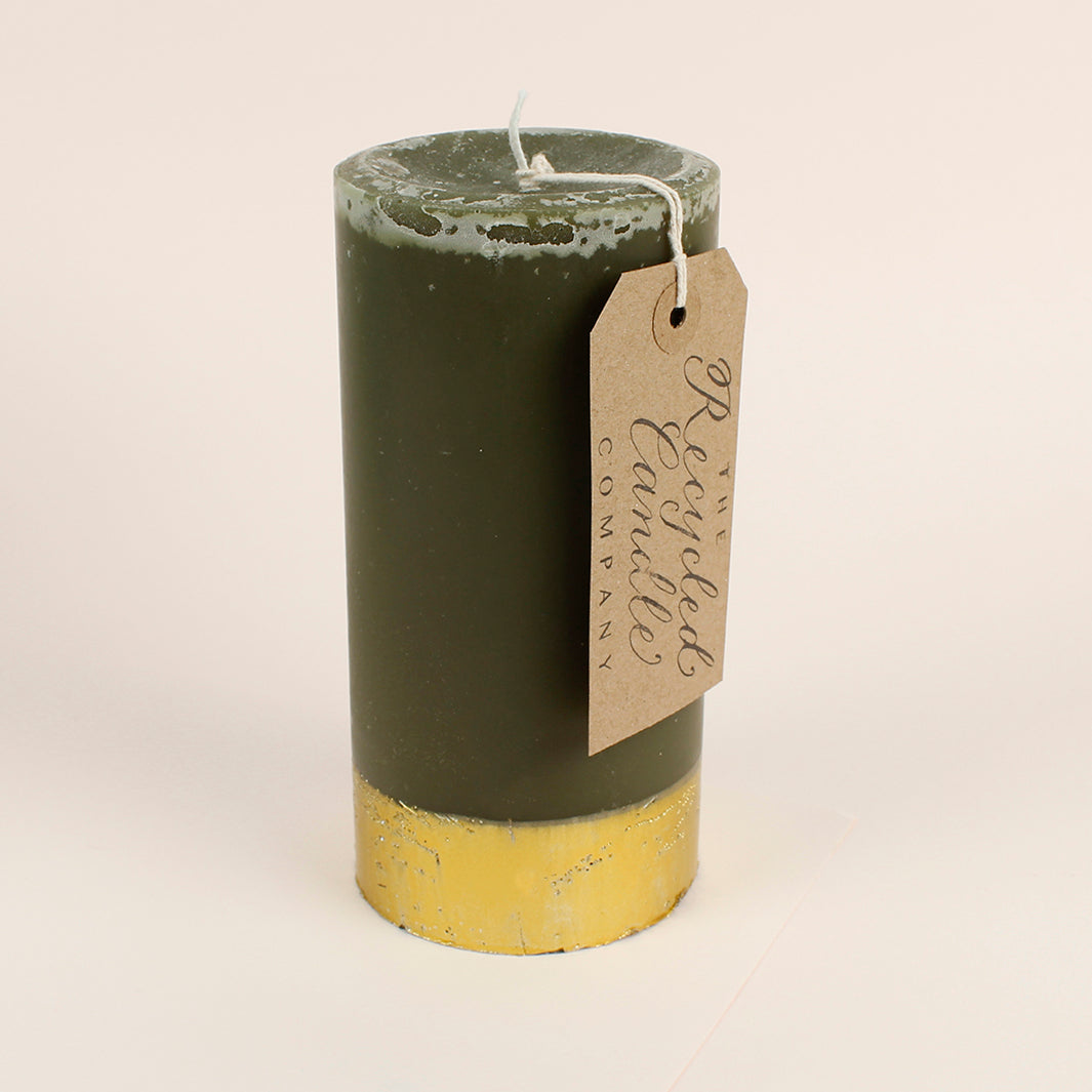 Nordic Spruce & Holly Pillar Candle