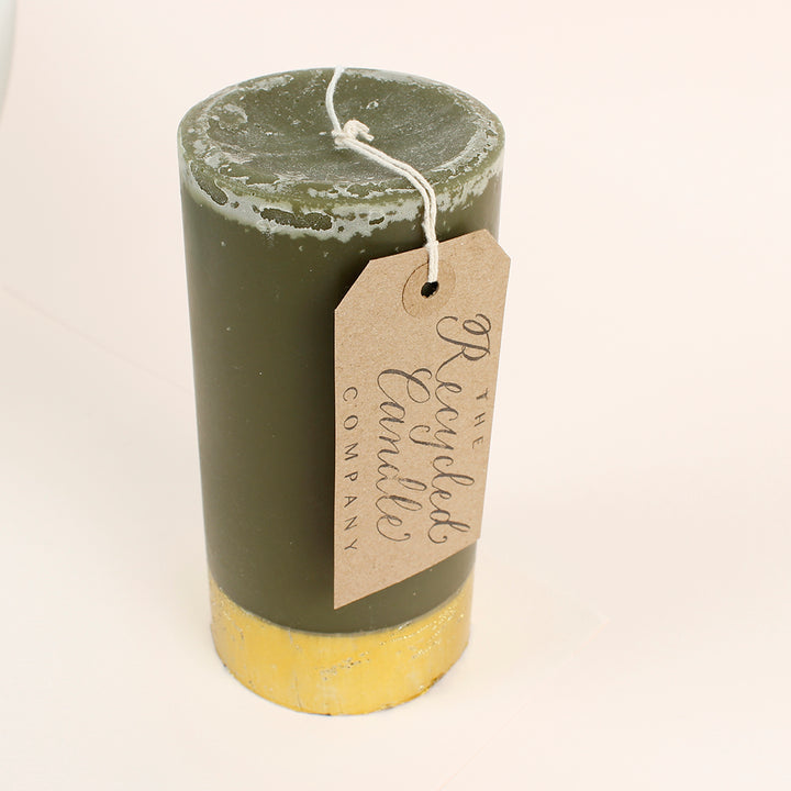 Nordic Spruce & Holly Pillar Candle