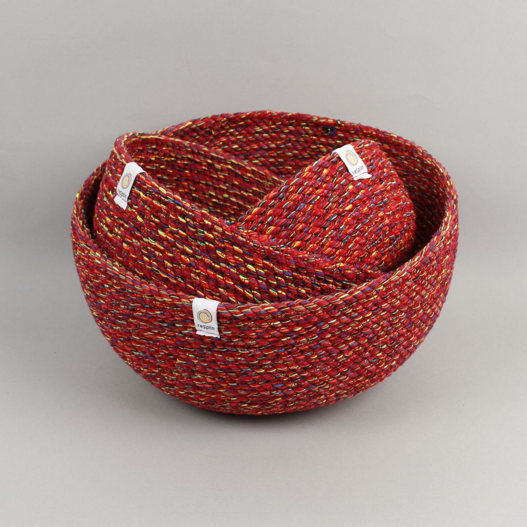 Recycled Cotton Bowl Set - Multicoloured