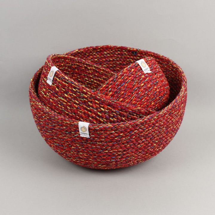 Recycled Cotton Bowl Set - Multicoloured
