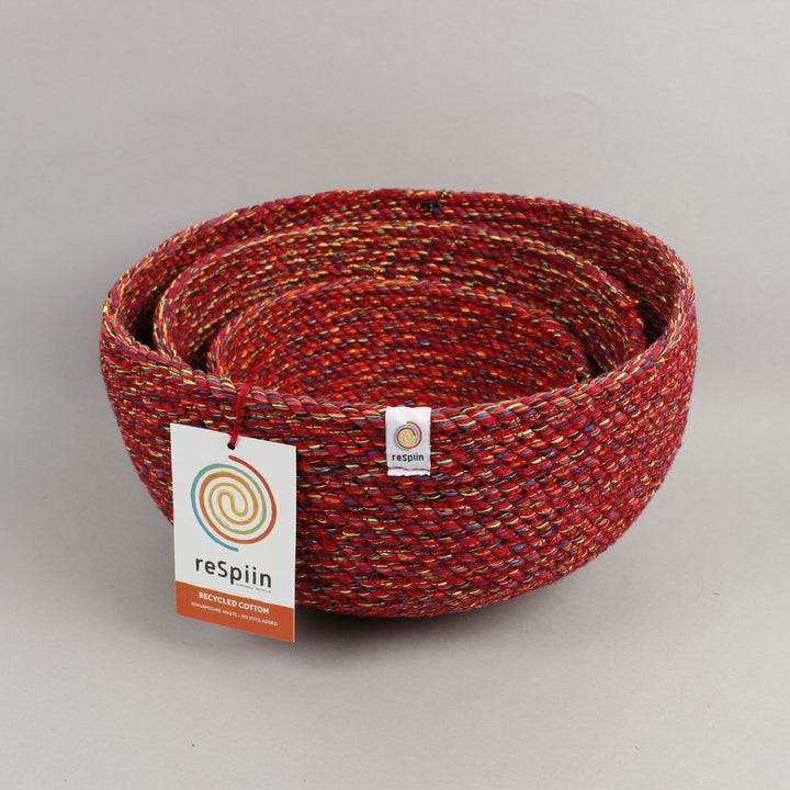 Recycled Cotton Bowl Set - Multicoloured