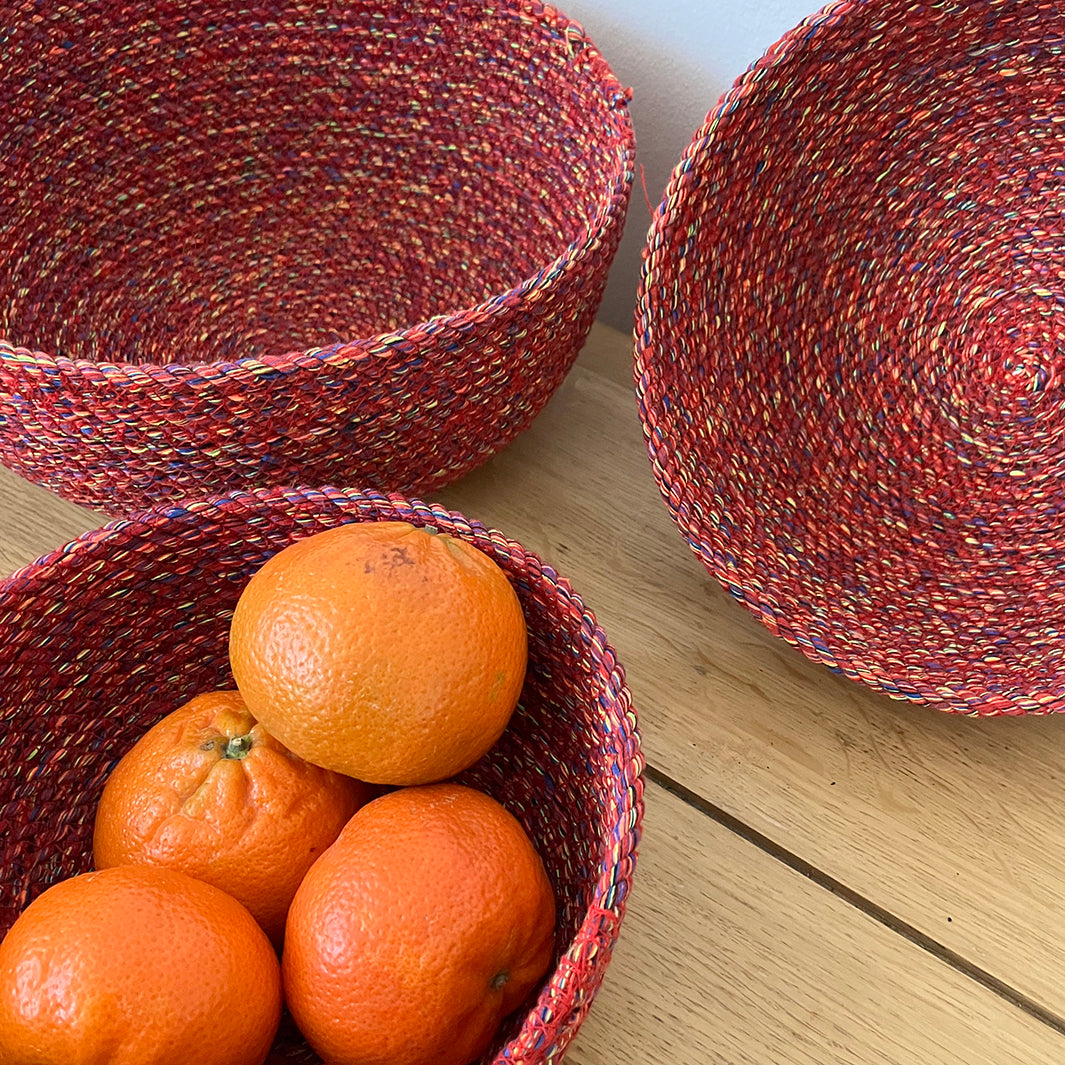 Recycled Cotton Bowl Set - Multicoloured