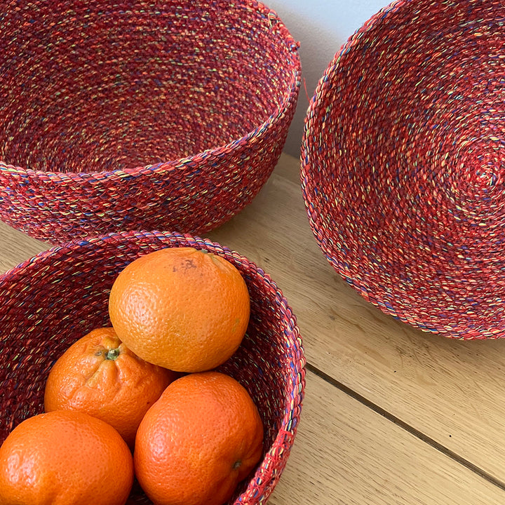 Recycled Cotton Bowl Set - Multicoloured