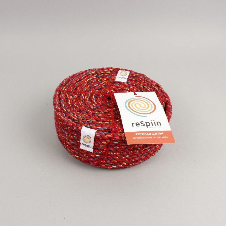 Recycled Cotton Coasters with Holder - Set of 6 – Multicoloured