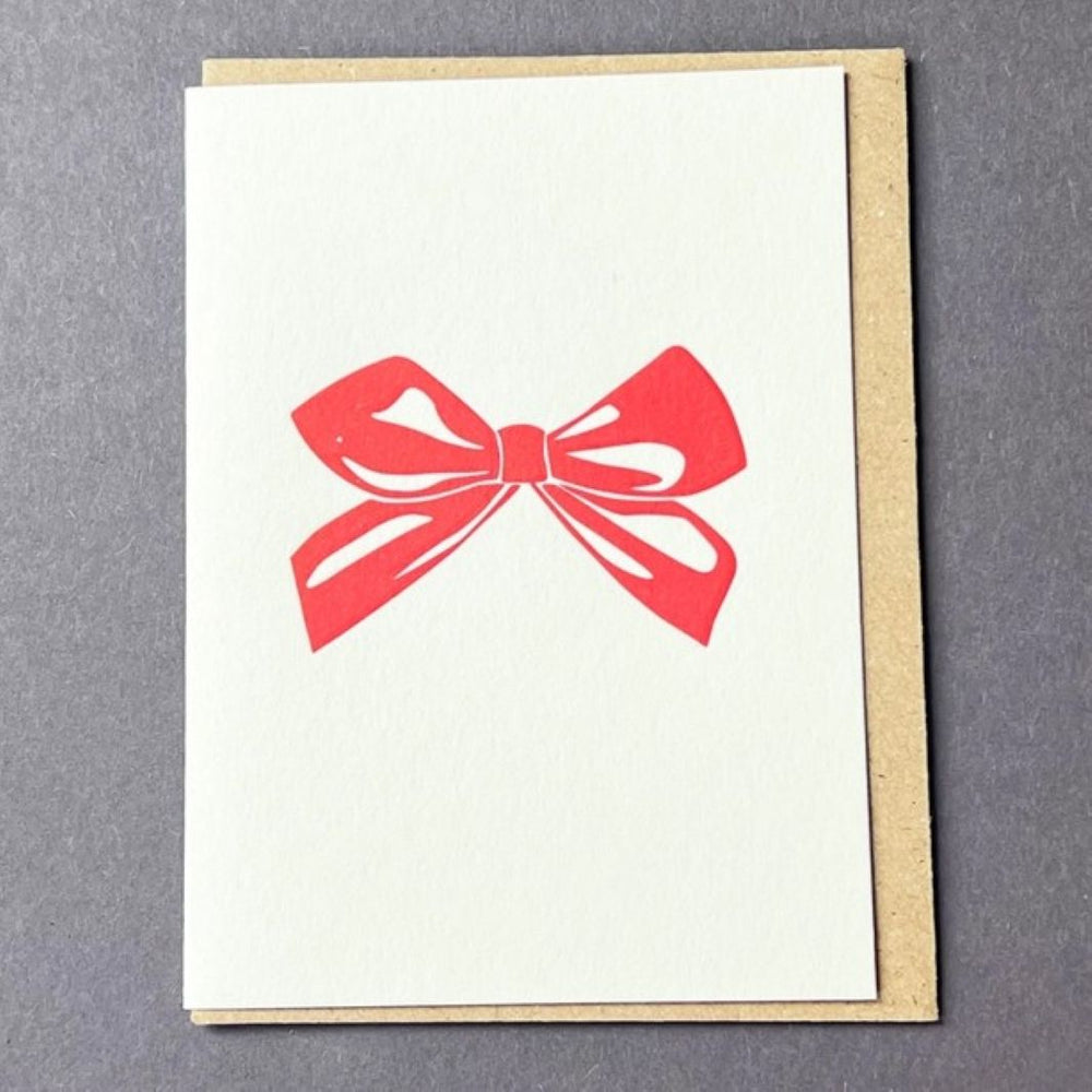 Red Bow Notecard