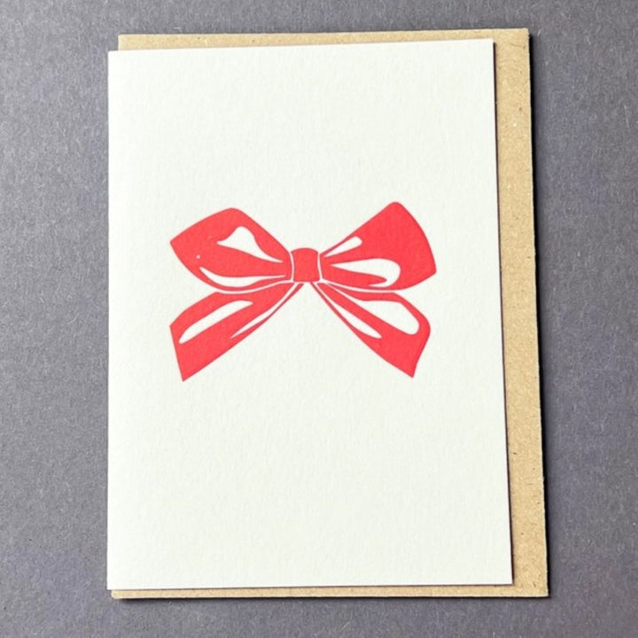 Red Bow Notecard