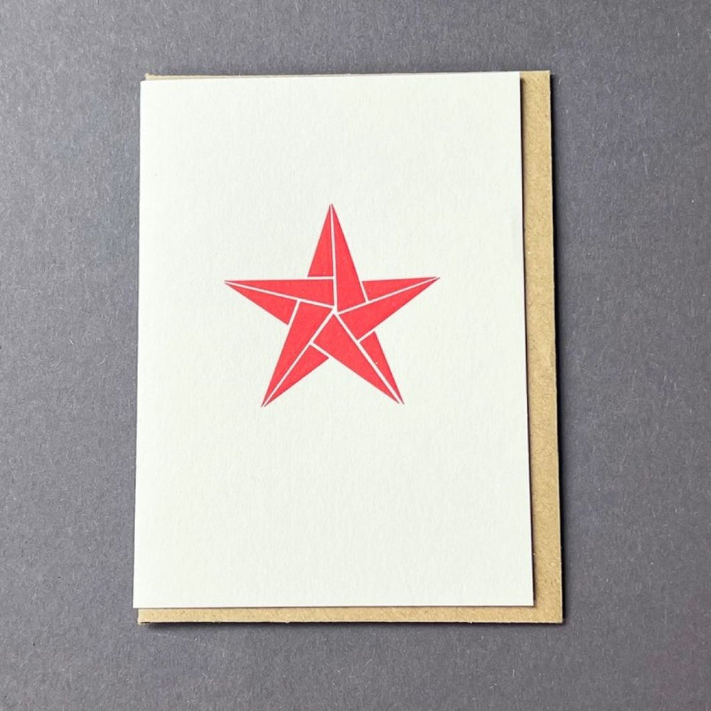 Red Star Notecard