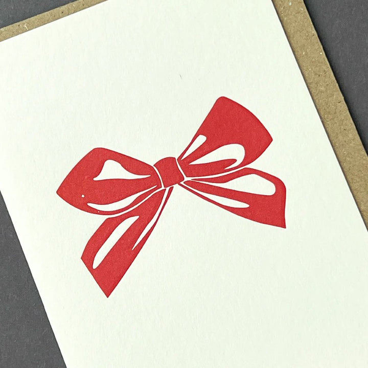 Red Bow Notecard