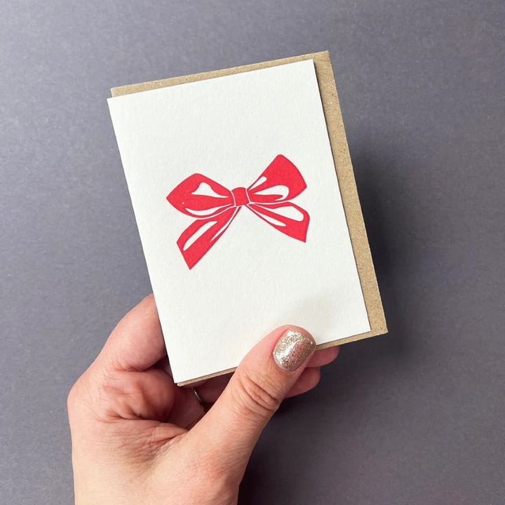 Red Bow Notecard