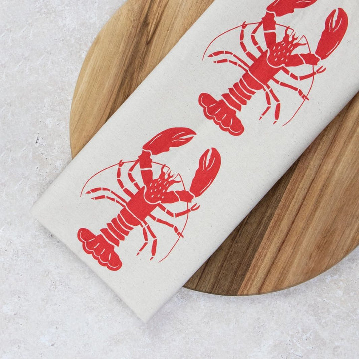 Organic Tea Towel | Red Lobster