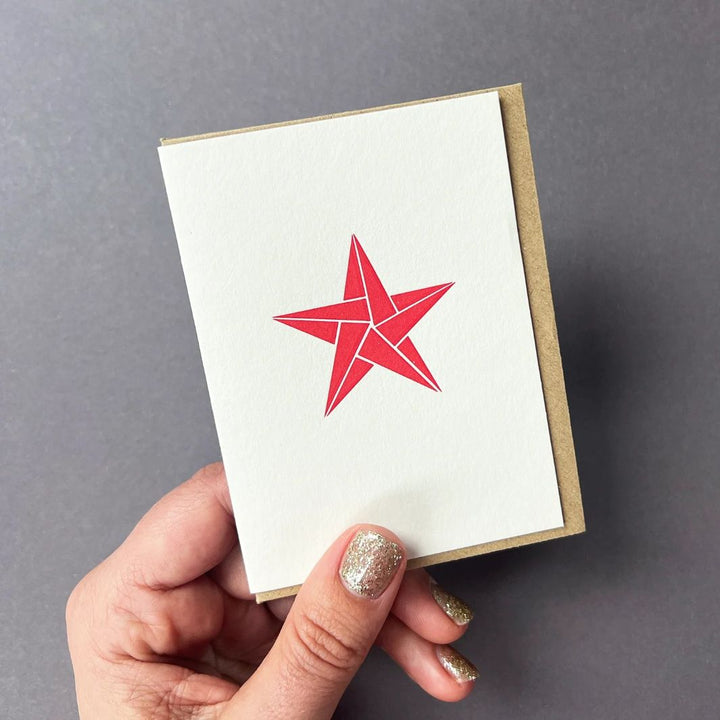 Red Star Notecard