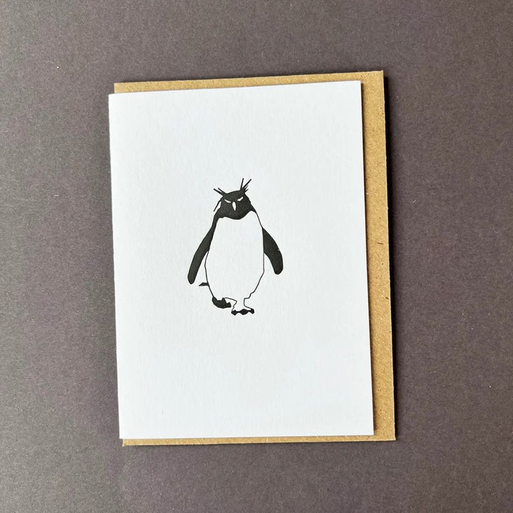 Rockhopper Penguin Notecard