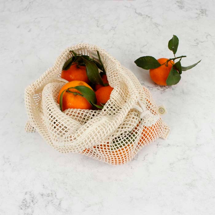 Organic Cotton Mesh Produce Bag - Medium UNPACKAGED
