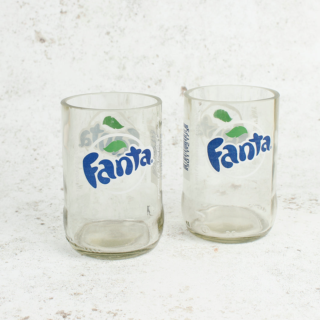 Upcycled Fanta Glass Tumbler Gift Set - Box of 2