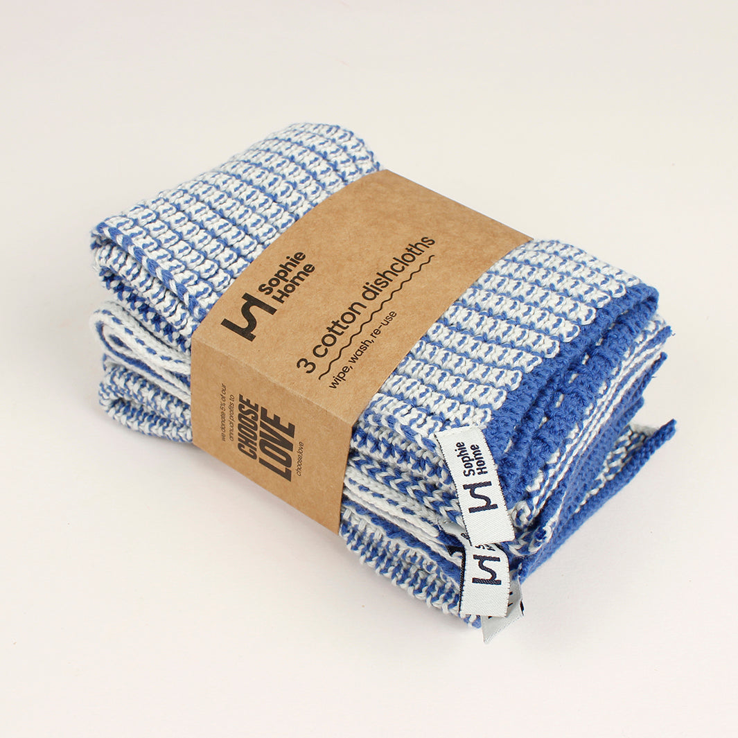Textured Dishcloths - Pack of 3
