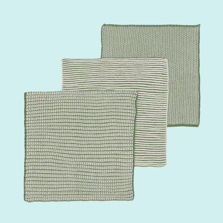 Textured Dishcloths - Pack of 3