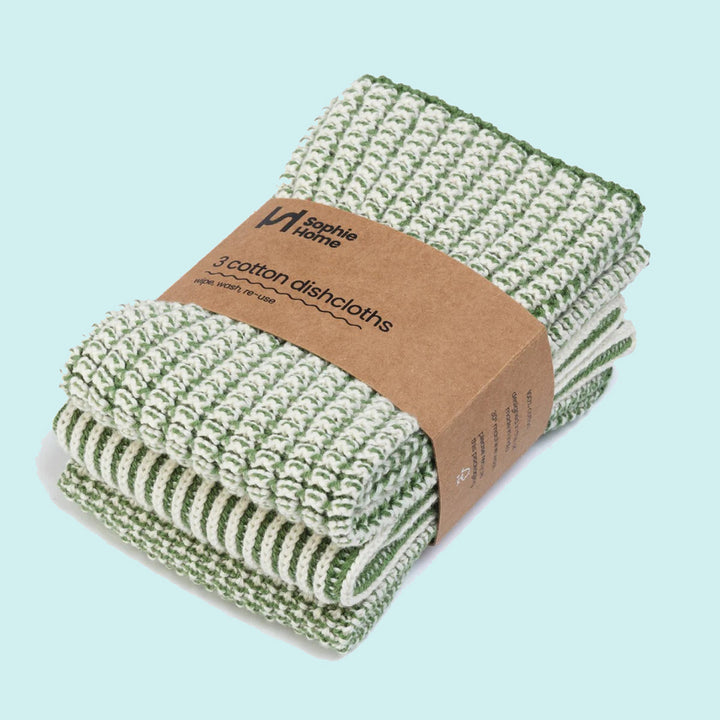 Textured Dishcloths - Pack of 3