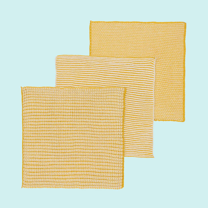 Textured Dishcloths - Pack of 3