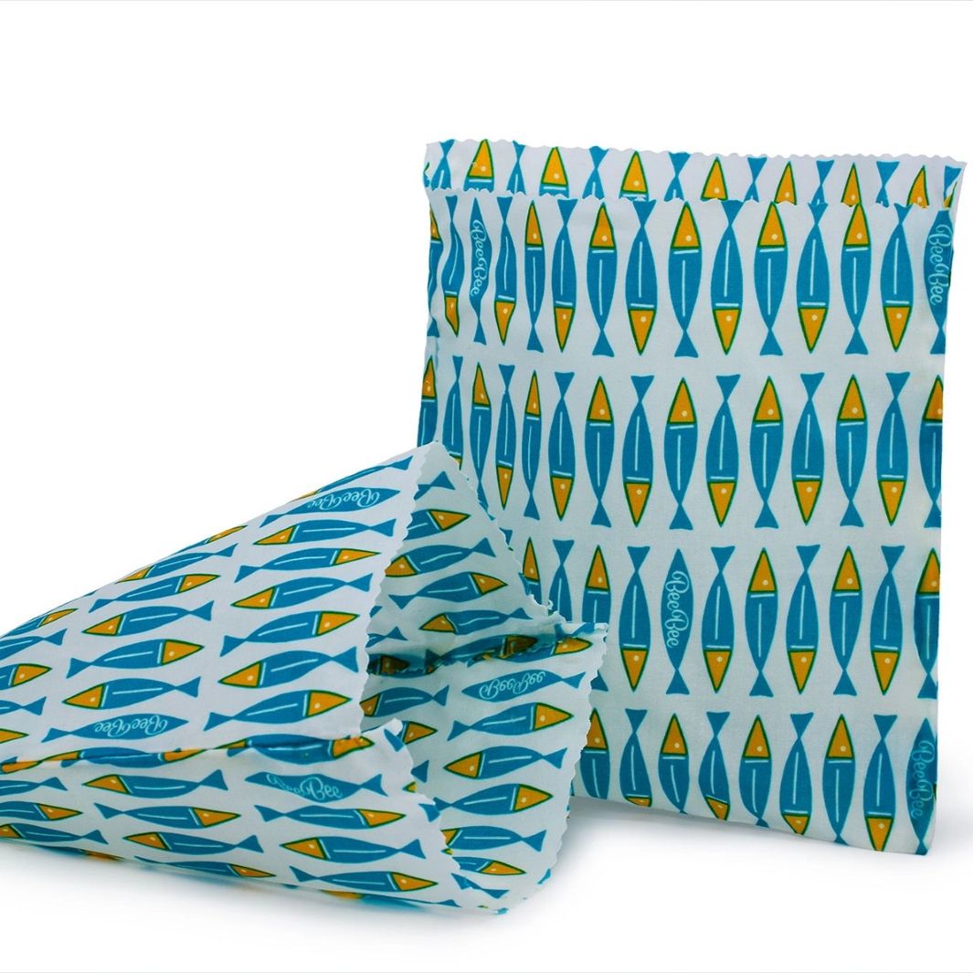 Beeswax Reusable Sandwich Bag - Sardine (Pack of 2)