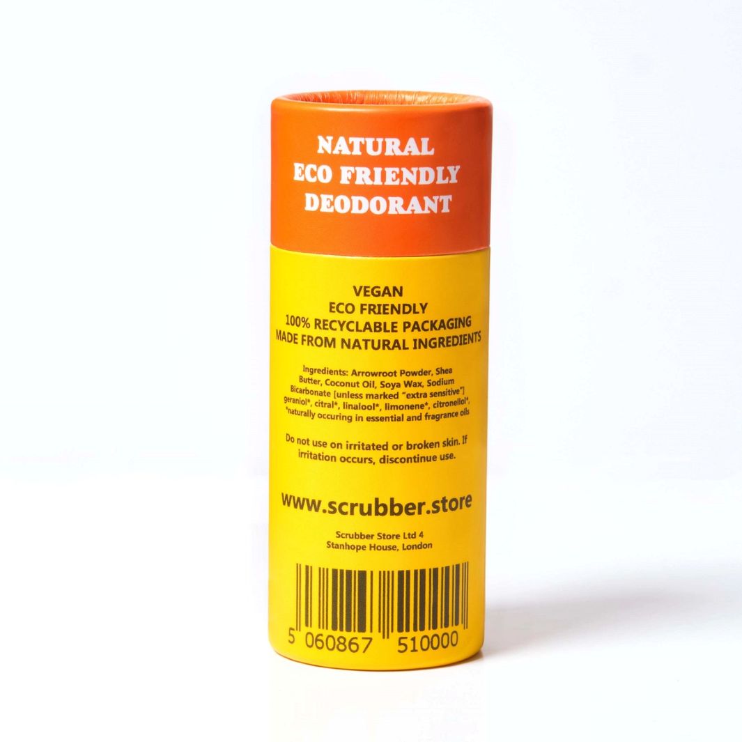 Grapefruit & Mandarin Natural Deodorant Stick