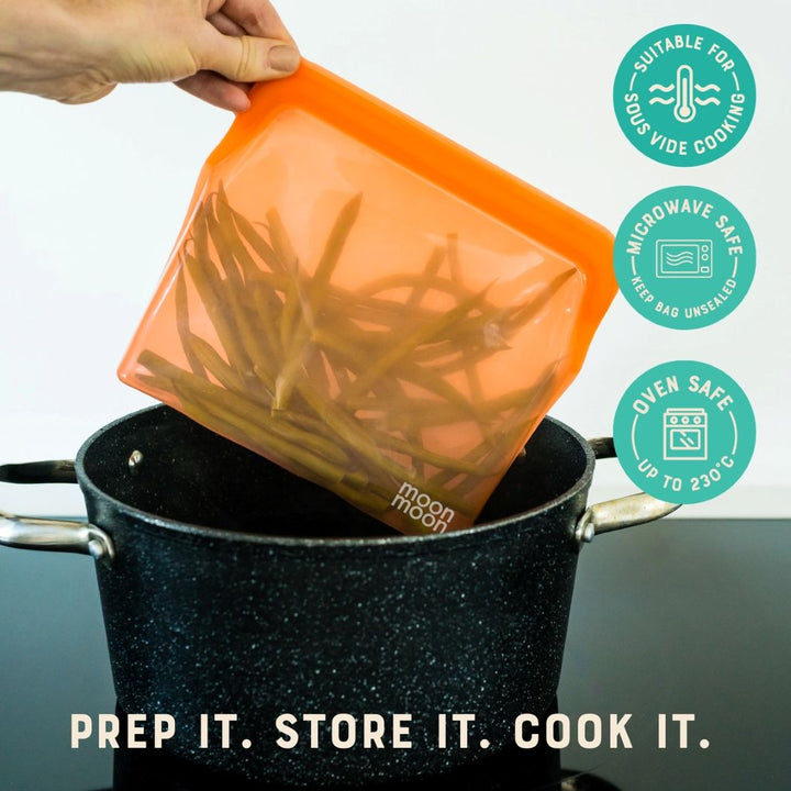Reusable Silicone Food Bags – Slim Multi Pack (Set of 3)