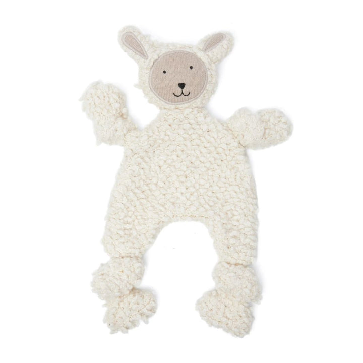 Knitted Sheep Baby Comforter