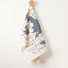 Organic Tea Towel | Shipping Forecast