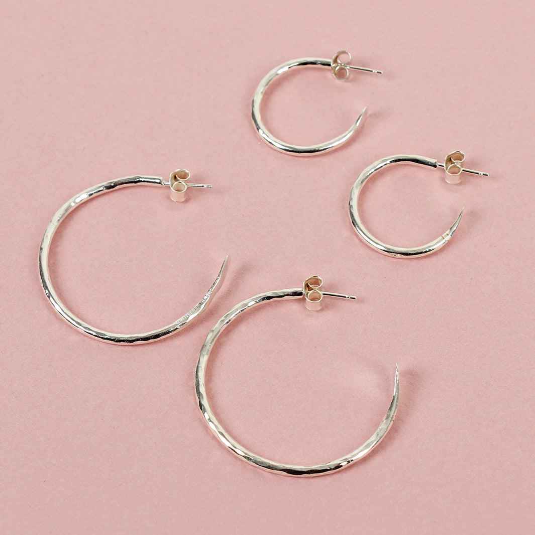 Silver Plated Small Hoop Earrings