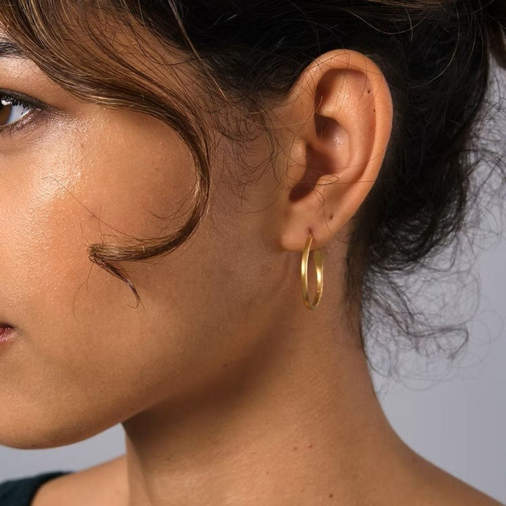 Gold Plated Hoop Earrings - Small