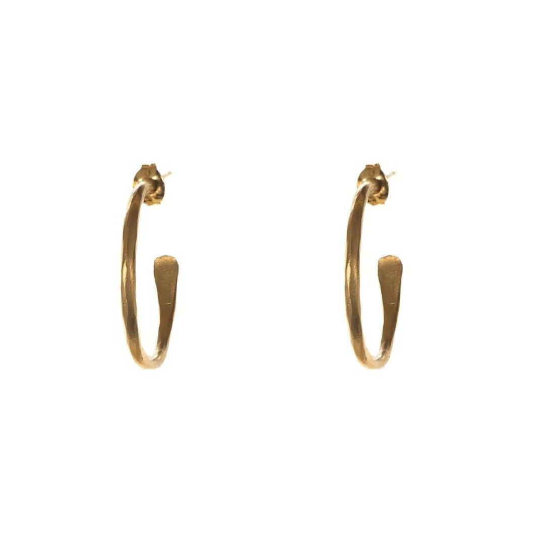 Gold Plated Hoop Earrings - Small