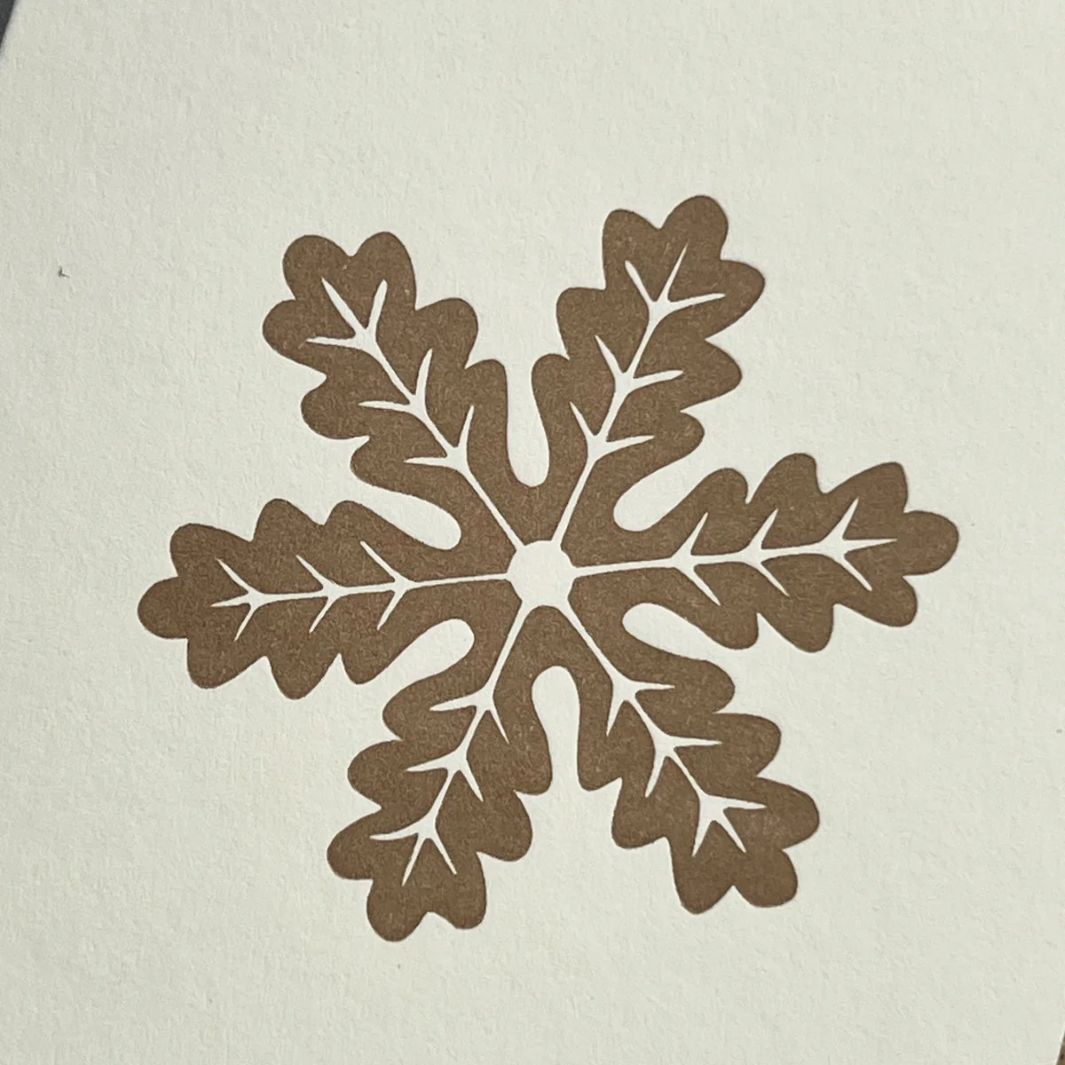 Snowflake Notecard