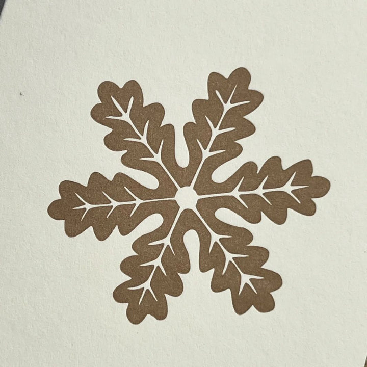 Snowflake Notecard