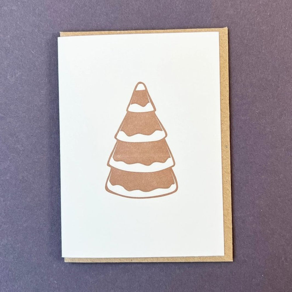 Gingerbread Tree Notecard