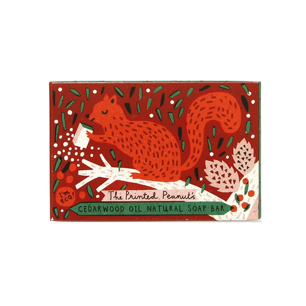 Red Squirrel Cedarwood Soap Bar