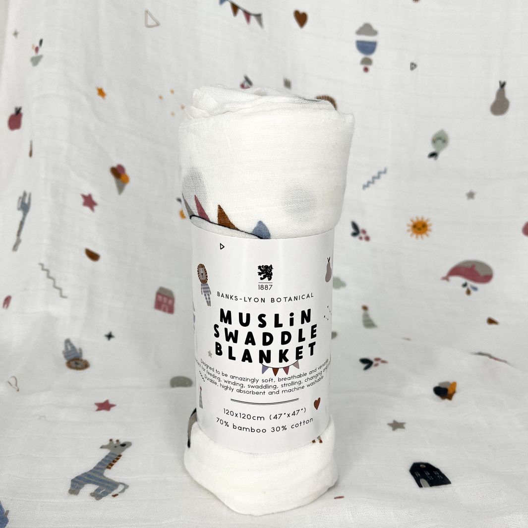 Bamboo Swaddle Blanket - Signature Print