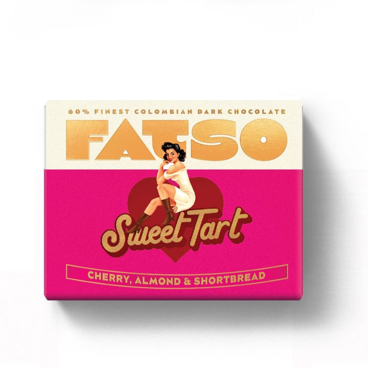 Sweet Tart 60% Dark Chocolate Bar - Cherry, Almond & Shortbread