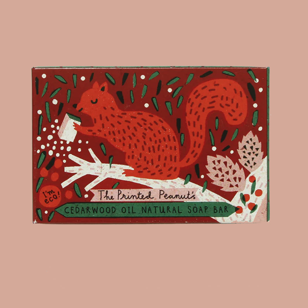 Red Squirrel Cedarwood Soap Bar